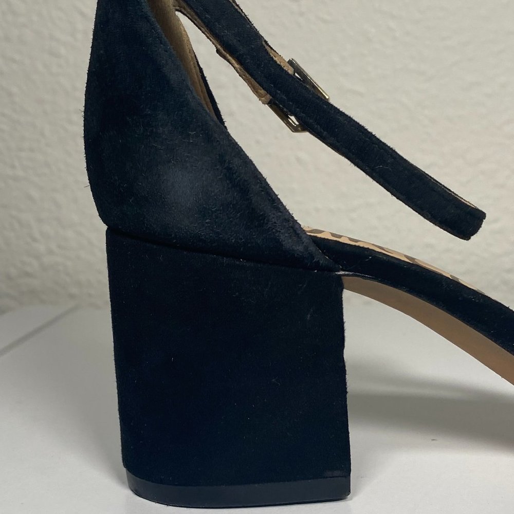 Sam Edelman I Black Susie d'Orsay Ankle Strap Block Heel Sandal size 8.5 - Picture 4 of 15